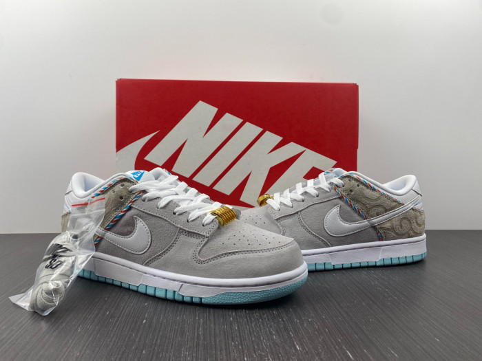 nike sb dunk low “barber shop” dh7614-500