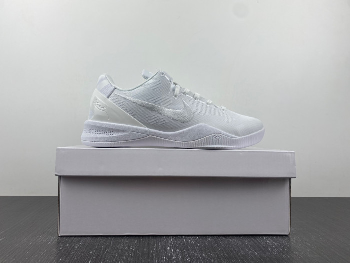 nike kobe 8 protro “triple white” fj9364-100