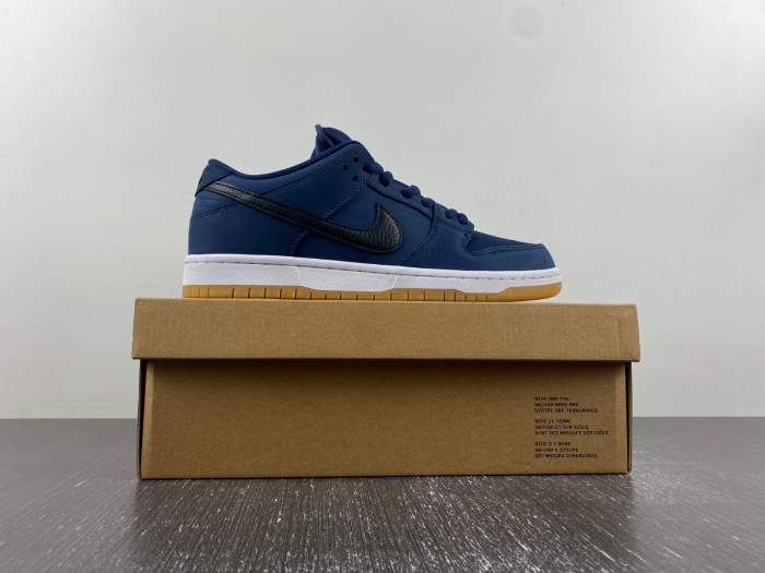 nike sb dunk low navy black gum cw7463-401