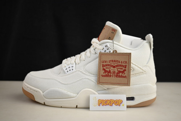 levi''s x air jordan 4 ''white'' ao2571-100