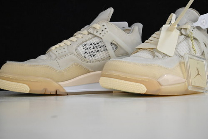 off-w x air jordan 4 retro sail cv9388-100