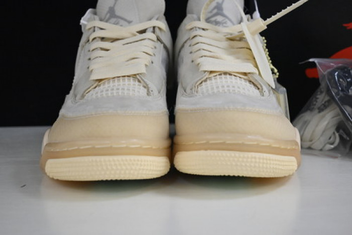 off-w x air jordan 4 retro sail cv9388-100