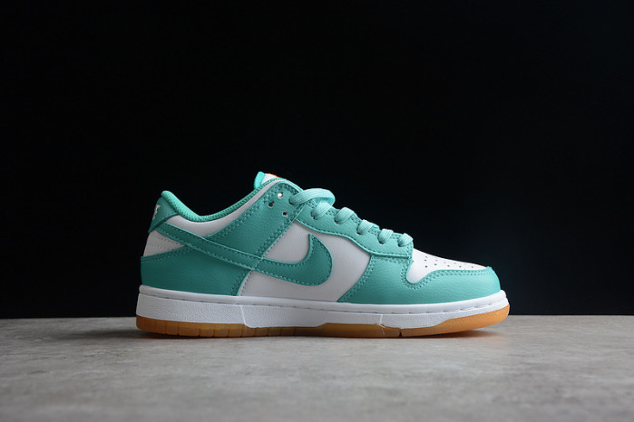 nike dunk low turquoise green orange dv2190-100