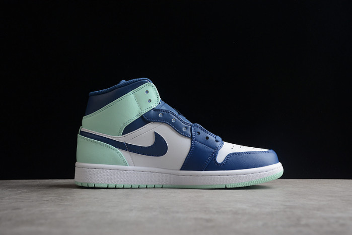 air jordan 1 mid blue mint 554724-413
