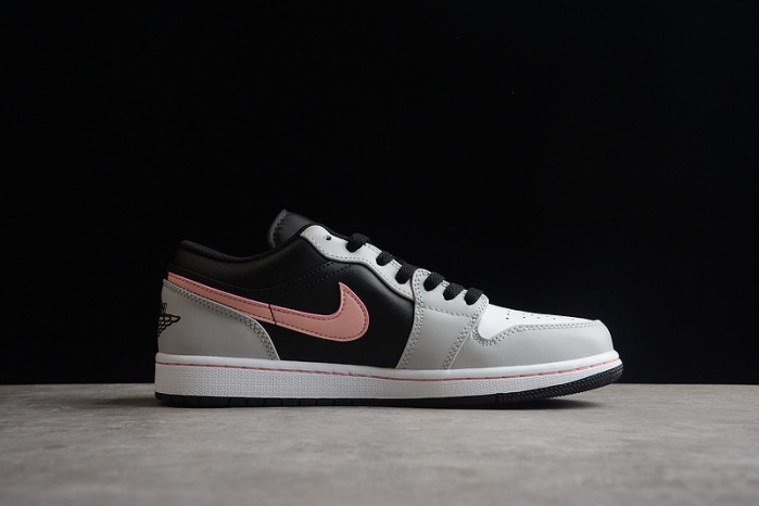 air jordan 1 low white grey black pink 553558-062