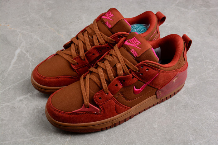 nike dunk low disrupt 2 desert bronze pink prime (w) dh4402-200