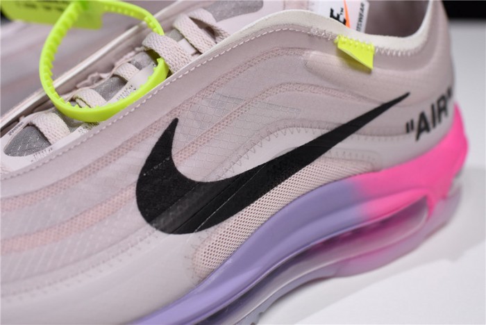 ow nike air max 97 rose aj4585-600