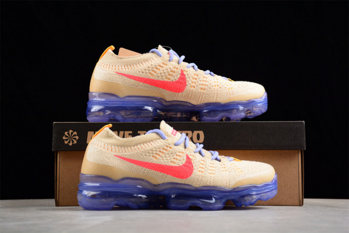 nike air vapormax 2023 flyknit pale vanilla sea coral dv6840-200