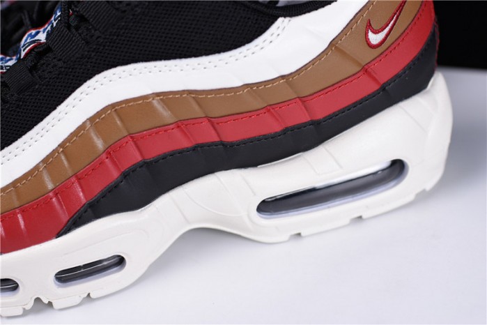 nike air max 95 “pull tab” pack black/ sail-ale brown-gym red aj4077-002