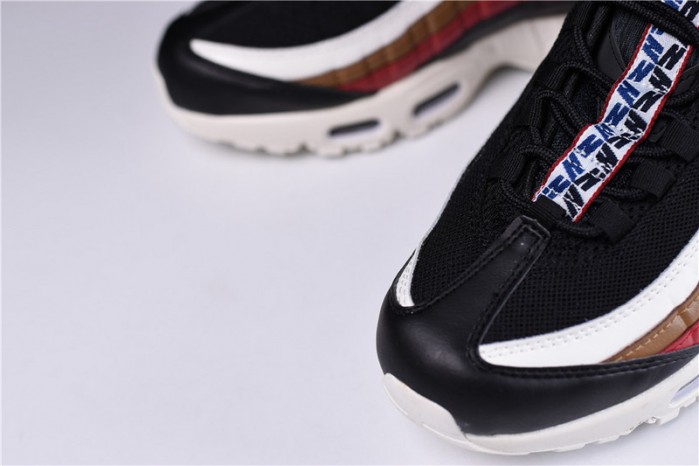 nike air max 95 “pull tab” pack black/ sail-ale brown-gym red aj4077-002