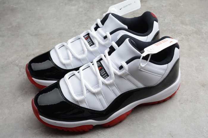 air jordan 11 low white bred av2187-160