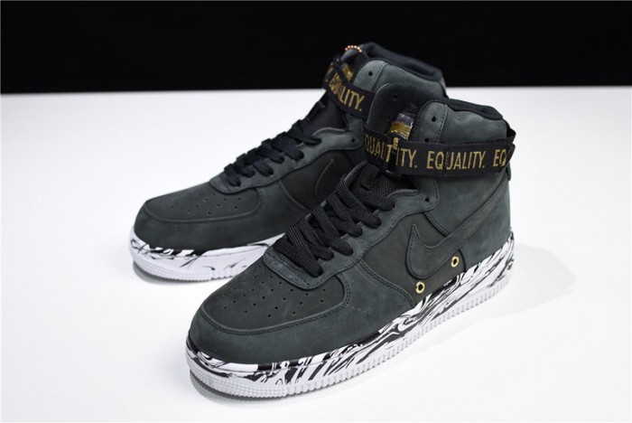 nike air force 1 hi bhm qs "bhm" 920787 - 001