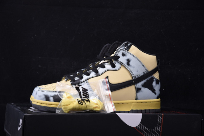 nike dunk high 1985 black acid wash