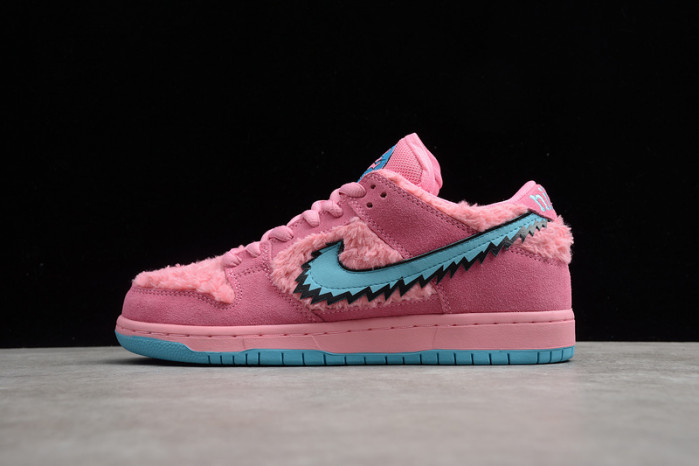 grateful dead x nike sb dunk low pink bear cj5378-600