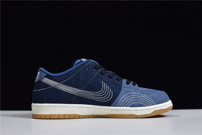 nike sb dunk low sashiko denim gum cv0316-400