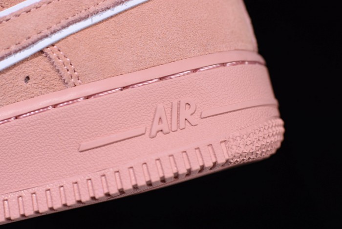 nike air force 1 07 suede women lifestyle shoe pink aa1117-601