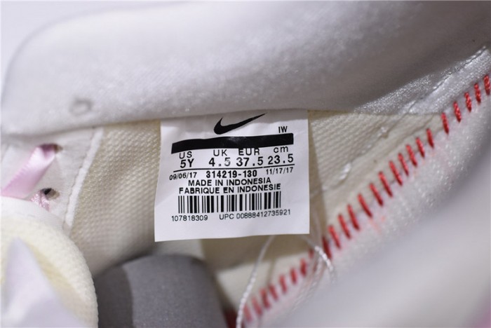 nike air force one 1 low sail artic pink satin gs womens 314219-130