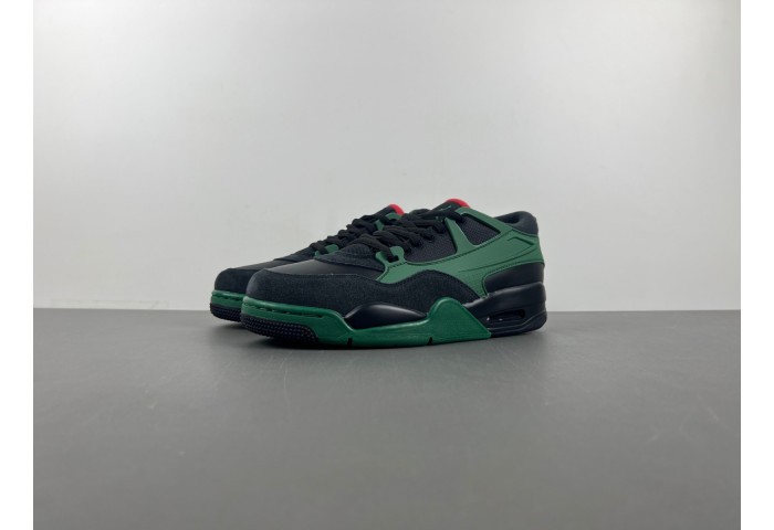 Air Jordan 4 RM Black Gorge Green University Red FQ7939-003