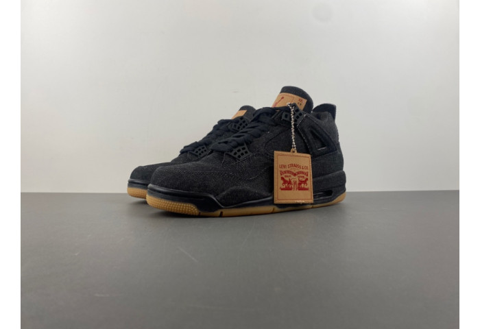 AIR Jordan 4 Retro Levi''s Black A02571-001