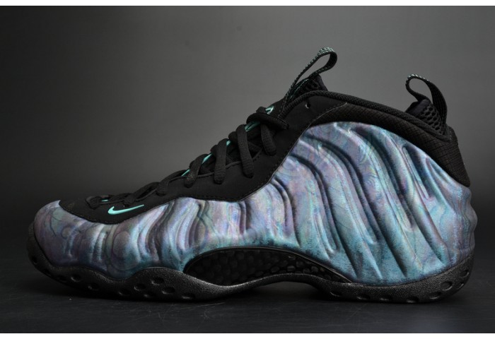 Nike Air Foamposite One PRM “Abalone” Black/Aurora Green mens 575420-009