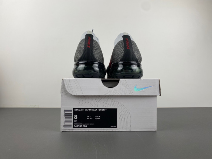 Nike Air VaporMax Platinum Red Black 849558-020