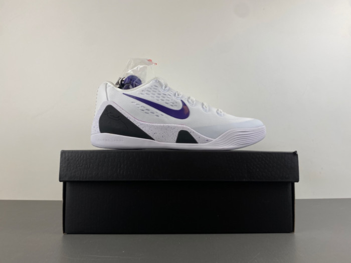 Nike Kobe 9 Elite Low EM Protro White Court Purple IH1401-100