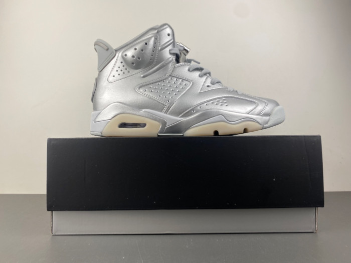 Air Jordan 6 Retro PSG Paris Saint-Germain Silver IQ5135-001