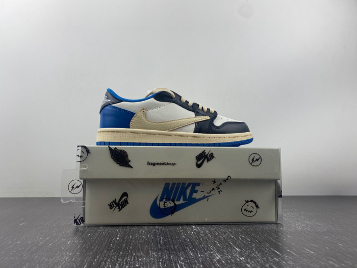 TRAVIS SCOTT X AIR JORDAN 1 LOW Fragment KIDS DM7866 140