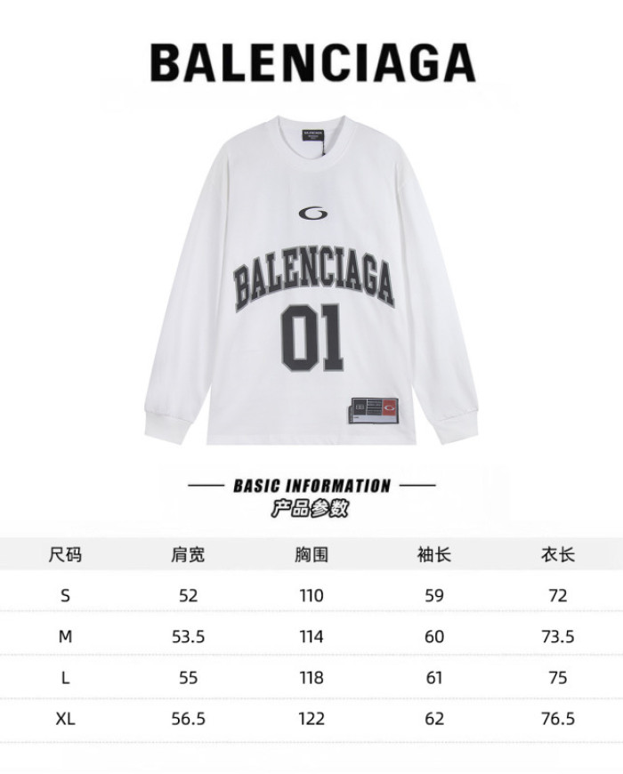Balenciag* LONG SLEEVES Bh042